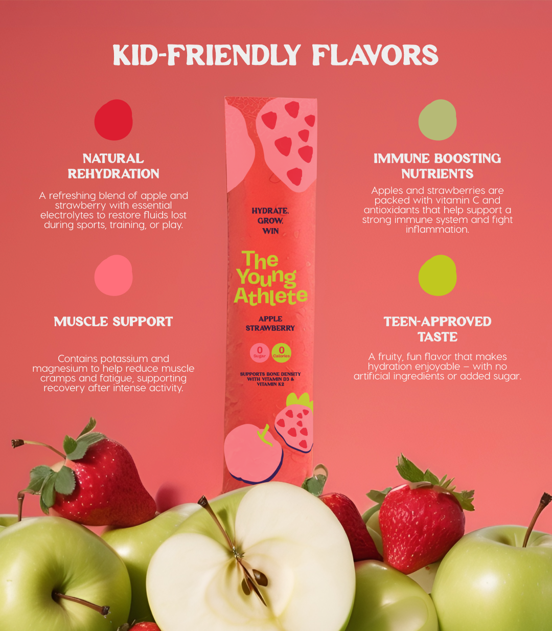 The Young Athlete Strawberry Apple - 15 x 3.8g