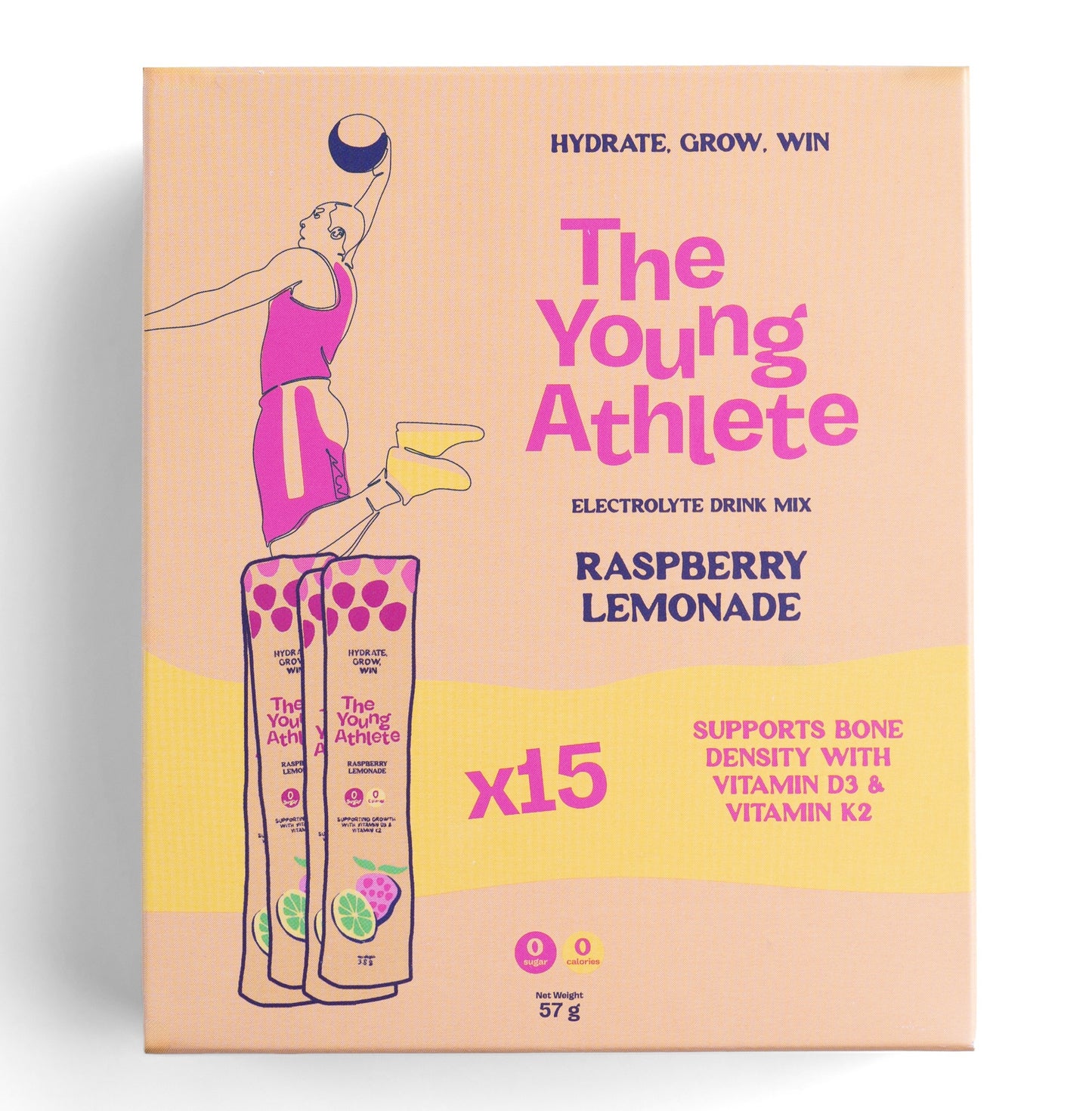 The Young Athlete Raspberry Lemonade – 15 x 3.8g