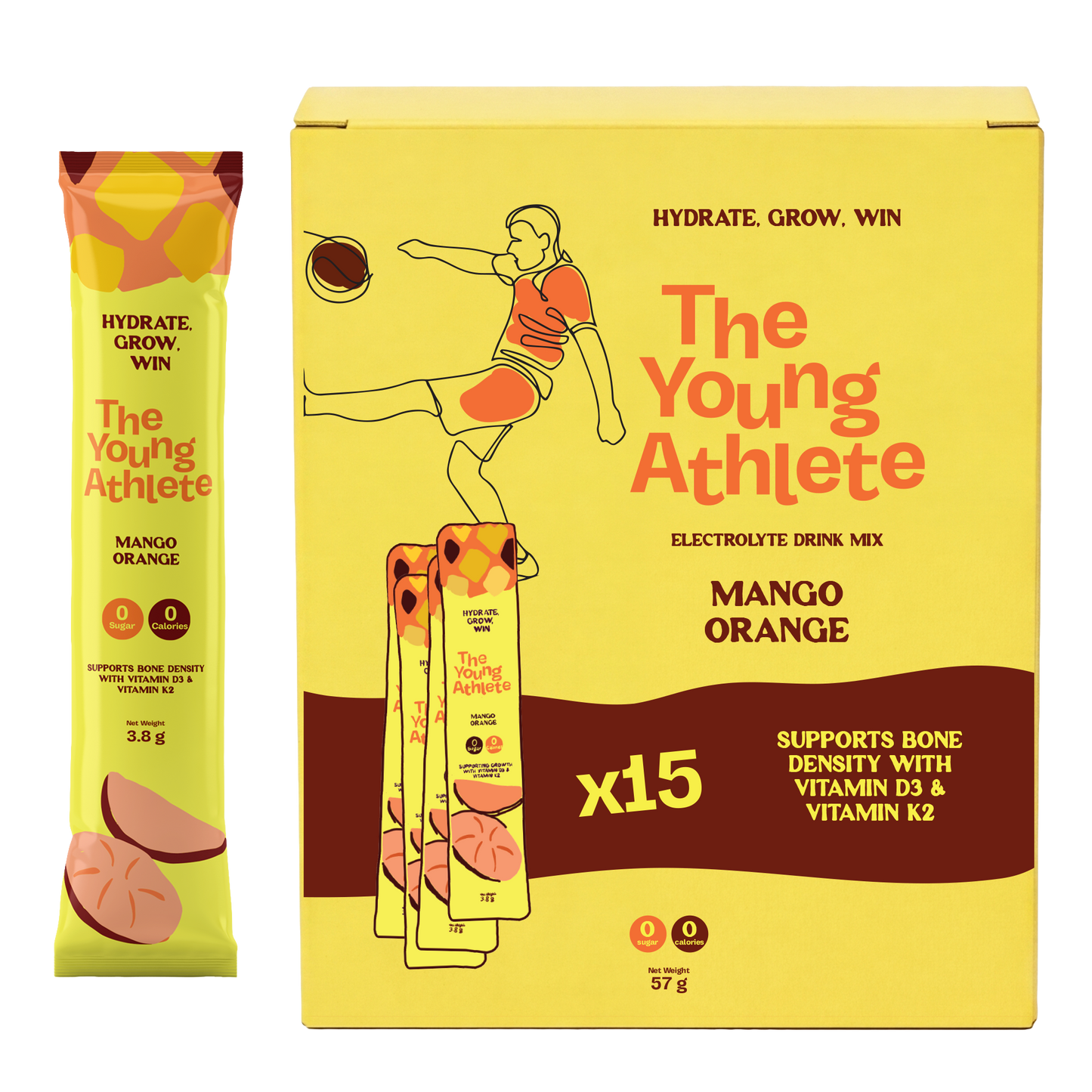 The Young Athlete Mango Orange - 15 x 3.8g