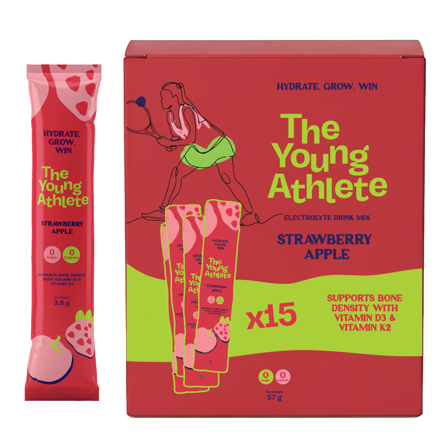 The Young Athlete Strawberry Apple - 15 x 3.8g